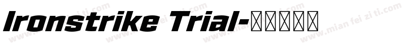 Ironstrike Trial字体转换